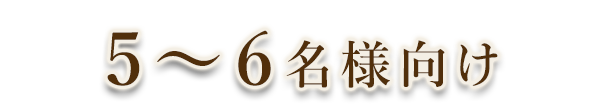 5～6名様向け